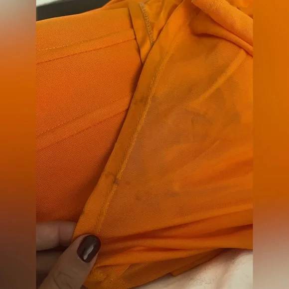 Simkhai Adalys Bustier Midi Dress Tangerine - Picture 5 of 5